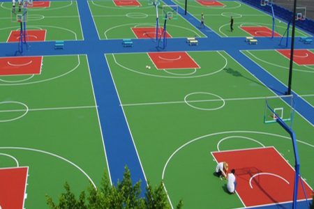 最新标准篮球场设计方案 设计图纸和面层类型区分